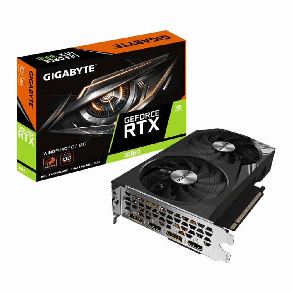 Gigabyte NVIDIA GeForce RTX 3060 WINDFORCE OC 12GB Ampere Graphics Card